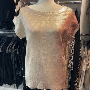 NWT- Gold Metallic Sweater